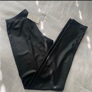 Faux leather leggings